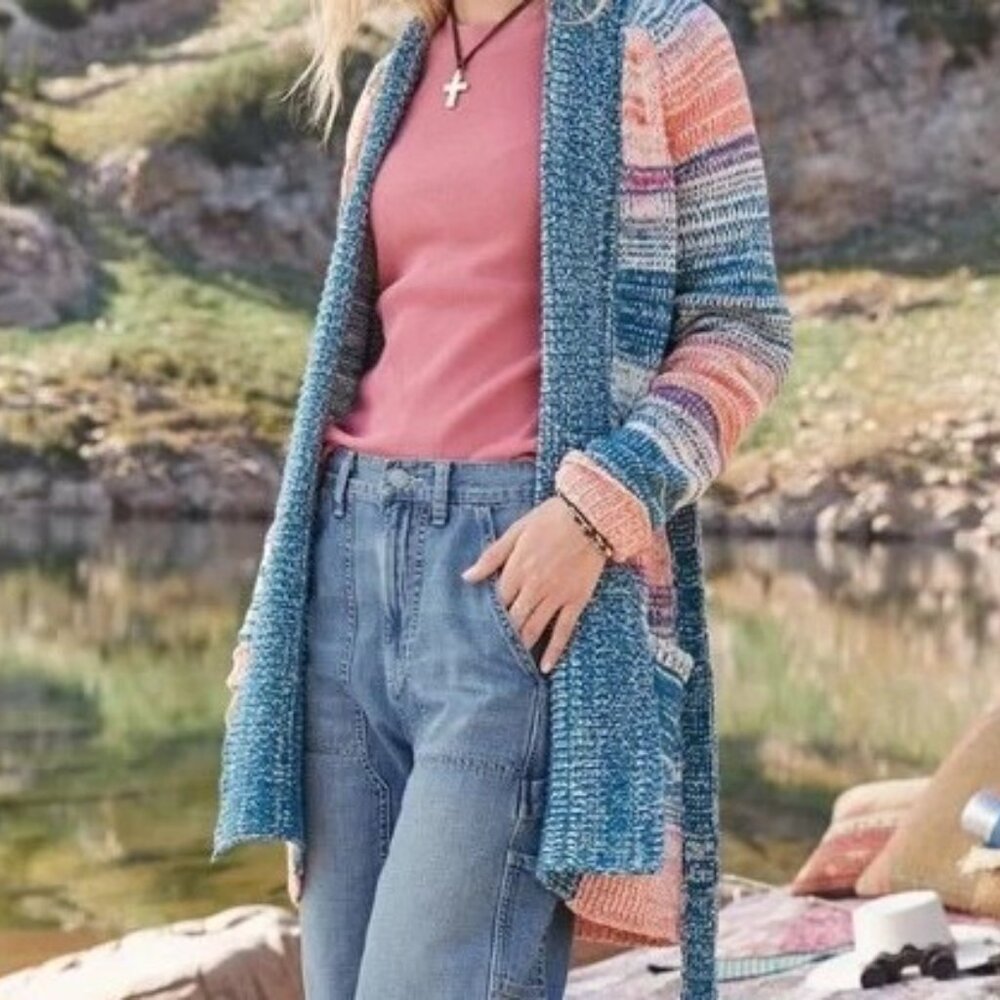 Bundle of Dylan hoodie & Sundance long length cardigan sweater  - Large